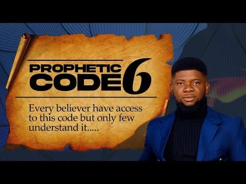 Not many people knows they have access to this Prophetic Code