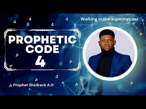 Prophetic Code 4 |the supernatural is real and you can walk in it|
