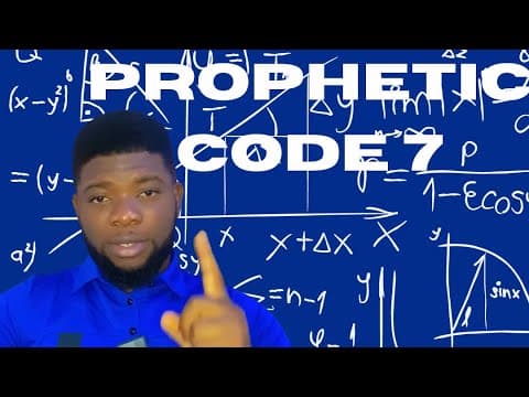 Prophetic Code 7 | Every prophet uses this code| learn it now