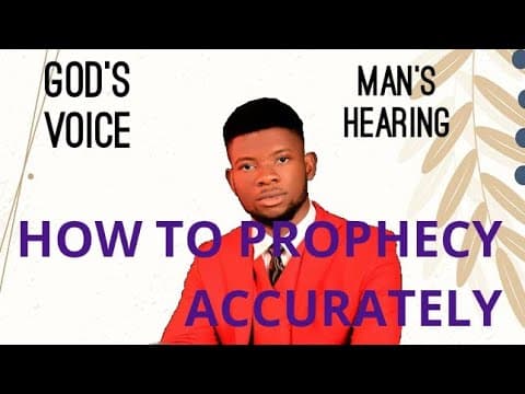 How to become accurate in the prophetic (names, numbers, address accurately)