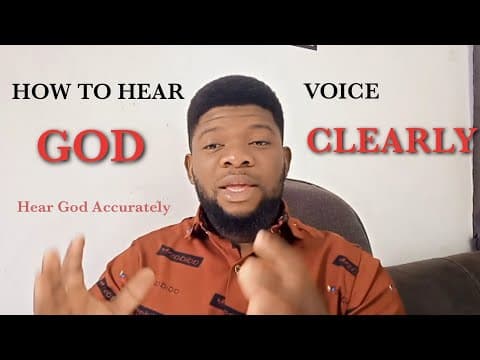 How to Hear God clearly - Prophetic Series
